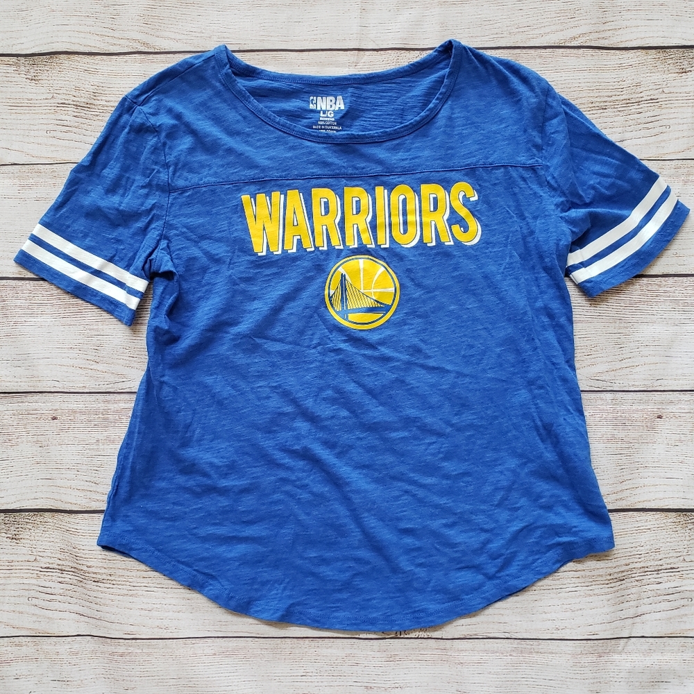 NBA Warriors Women's Fitted T-Shirt L
